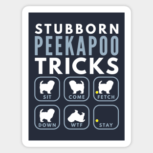Stubborn Peekapoo Tricks - Dog Training Sticker